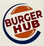 BURGER HUB (and logo) trademark logo