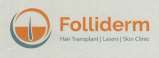 FOLLIDERM (and logo) trademark logo