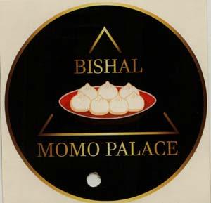BISHAL MOMO PALACE (and logo) trademark logo