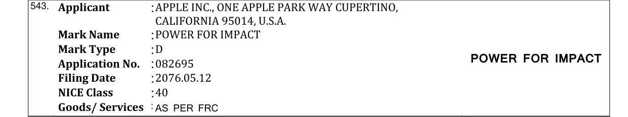 Original bulletin entry for POWER FOR IMPACT