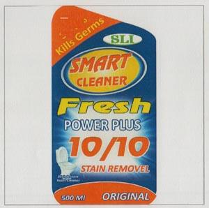 SLI SMART CLEANER FRESH POWER PLUS (and logo) trademark logo