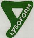 LYSOFORM (in color) (and logo) trademark logo