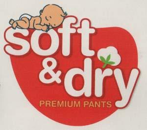 SOFT & DRY (and logo) trademark logo