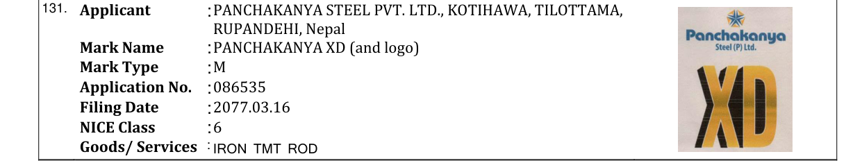 Original bulletin entry for PANCHAKANYA XD (and logo)
