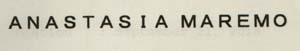 ANASTASIA MAREMO (Stylized) (and logo) trademark logo