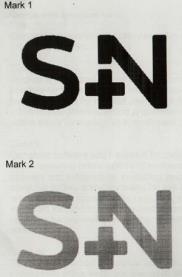 SN (and logo) trademark logo