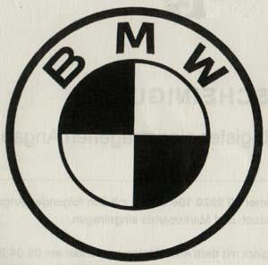 BMW (and logo) trademark logo