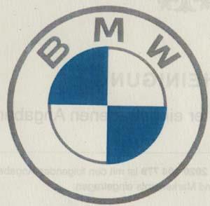 BMW (and logo) trademark logo