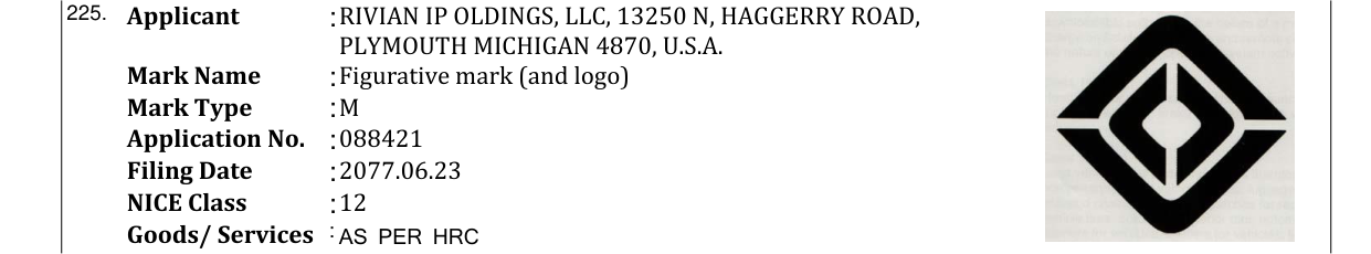 Original bulletin entry for Figurative mark (and logo)