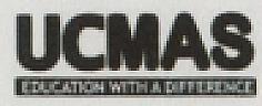 UCMAS EDUCATION WITH A DIFFERENCE (and logo) trademark logo