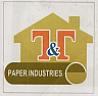 T & T PAPER INDUSTRIES (and logo) trademark logo