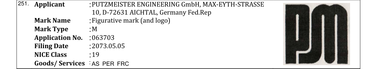 Original bulletin entry for Figurative mark (and logo)