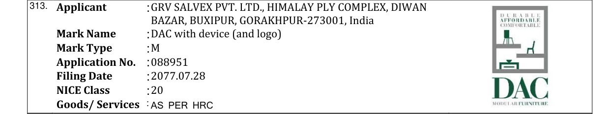 Original bulletin entry for DAC with device (and logo)