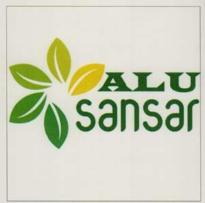 ALU SANSAR (and logo) trademark logo