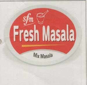 SFM FRESH MASALA (and logo) trademark logo