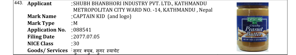 Original bulletin entry for CAPTAIN KID (and logo)