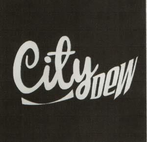 CITY DEW (and logo) trademark logo