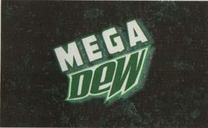MEGA DEW (and logo) trademark logo