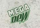 MEGA DEW (and logo) trademark logo