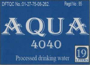 AQUA 4040 (and logo) trademark logo