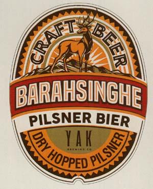 BARAHSINGHE PILSNER BIER (and logo) trademark logo