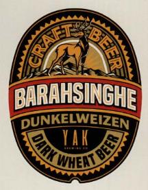 BARAHSINGHE DUNKELWEIZEN (and logo) trademark logo