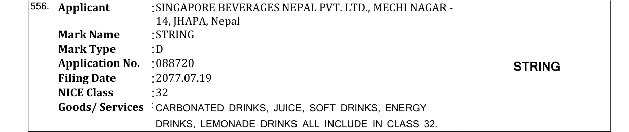 Original bulletin entry for STRING