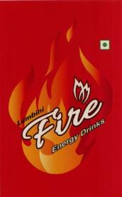 LUMBINI FIRE (and logo) trademark logo