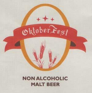 OKTOBER FEST NON ALCOHOLIC MALT BEER (and logo) trademark logo