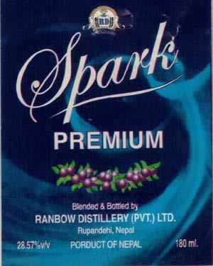 SPARK PREMIUM (and logo) trademark logo