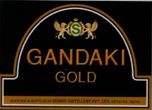 GANDAKI GOLD (and logo) trademark logo