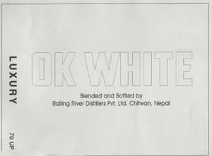 OK WHITE (and logo) trademark logo