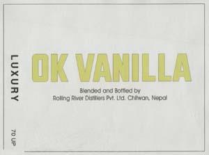 OK VANILLA (and logo) trademark logo