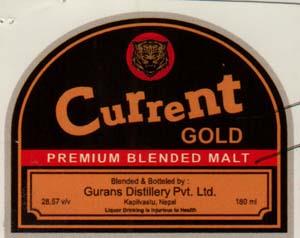 CURRENT GOLD (and logo) trademark logo