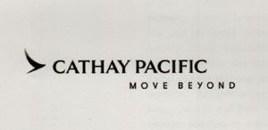 CATHAY PACIFIC MOVE BEYOND (and logo) trademark logo