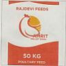RAJDEVI FEEDS AMRIT PELLET DANA (and logo) trademark logo
