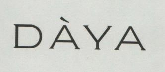 DAYA (Stylized) (and logo) trademark logo