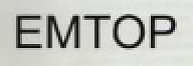 EMTOP (Stylized) (and logo) trademark logo