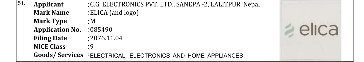 Original bulletin entry for ELICA (and logo)