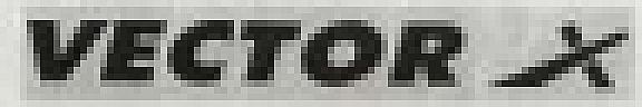 VECTOR X (and logo) trademark logo