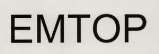 EMTOP (Stylized) (and logo) trademark logo