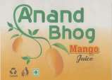 ANAND BHOG MANGO JUICE (and logo) trademark logo