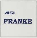 MSI FRANKE (and logo) trademark logo