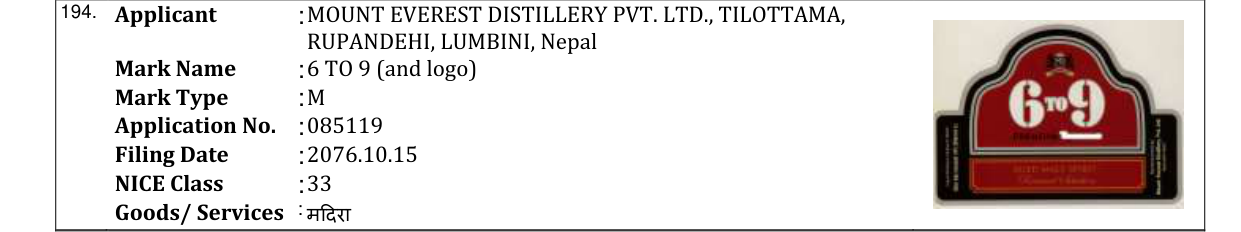Original bulletin entry for 6 TO 9 (and logo)