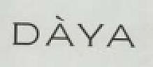 DAYA (Stylized) (and logo) trademark logo