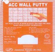 ACC WALL PUTTY (and logo) trademark logo