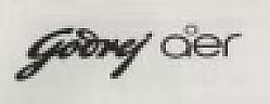 GODREJ AER(stylized) (and logo) trademark logo