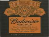 BUDWEISER MAGNUM (and logo) trademark logo