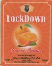 LOCKDOWN ORANGE FLAVOUR (and logo) trademark logo