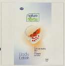 GB NATURE HERBS BODY LOTION (and logo) trademark logo
